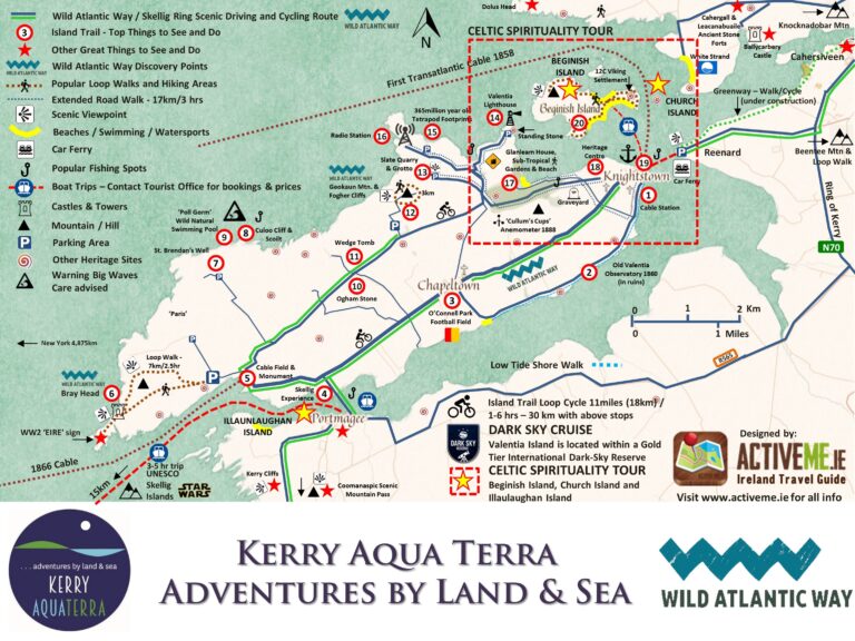 Ring of Kerry Scenic Drive and Cycle, Route Map and Guide, Co. Kerry ...